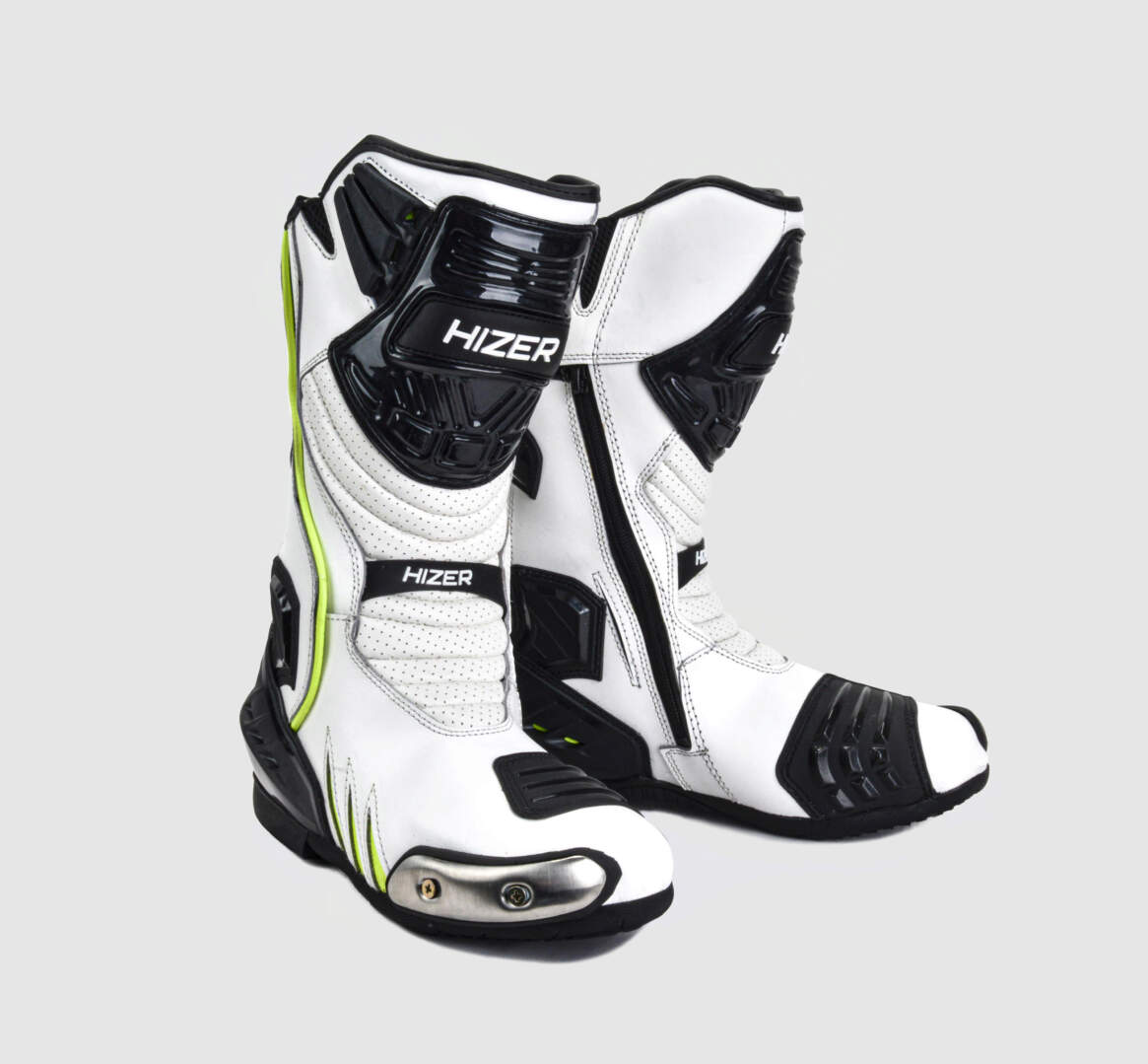 Мотоботы HIZER AT-6002 b/w/neon-green (р. 44)