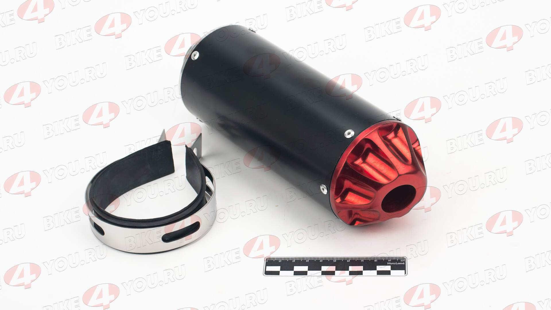 Глушитель кросс CNC красный