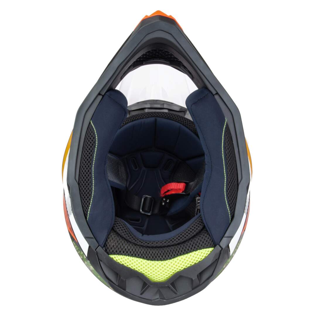 Шлем мото кроссовый HIZER J6803 №5 (L) BLACK/NEON FUCHSIA