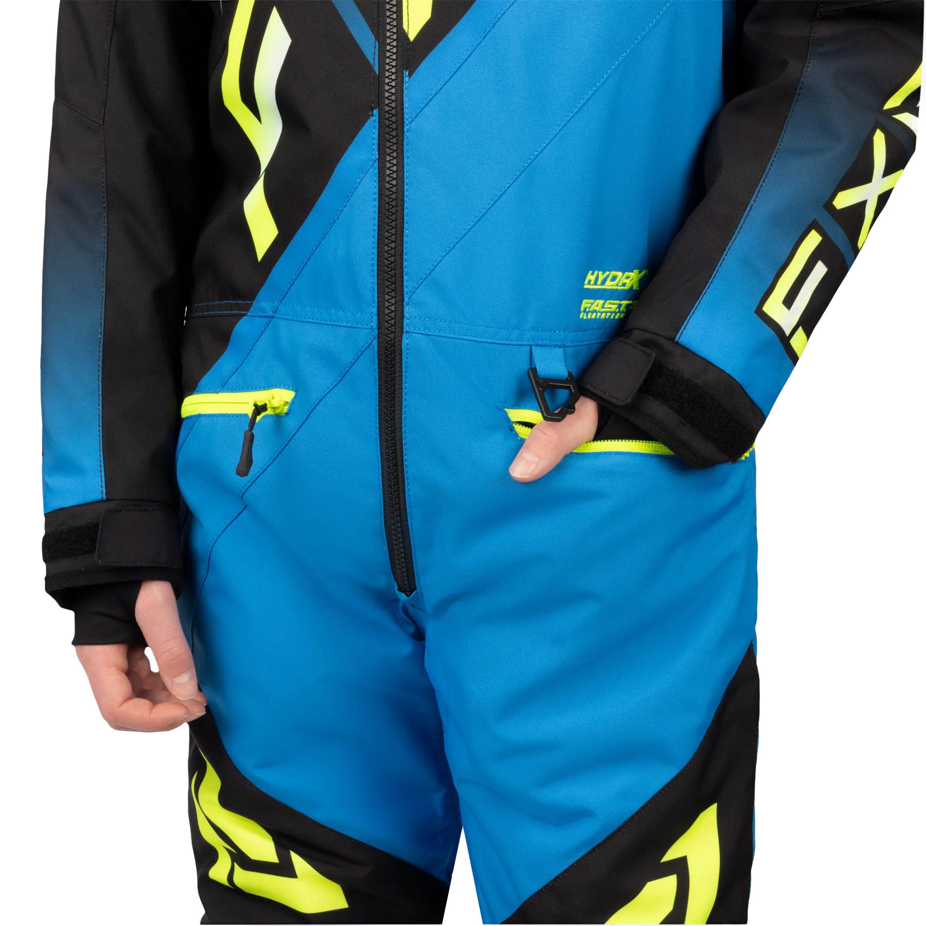 Комбинезон для снегохода (детский) FXR CX №6 blue-black (текстиль) (10Y)