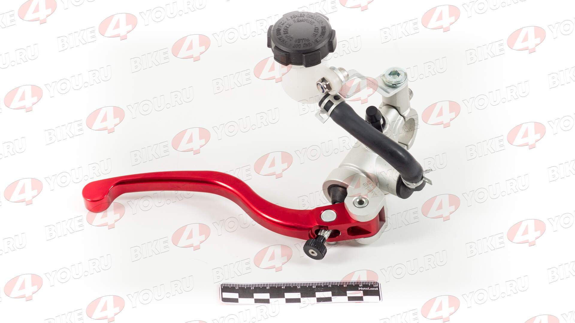 Главный тормозной цилиндр в сборе с рычагом CNC правый красный